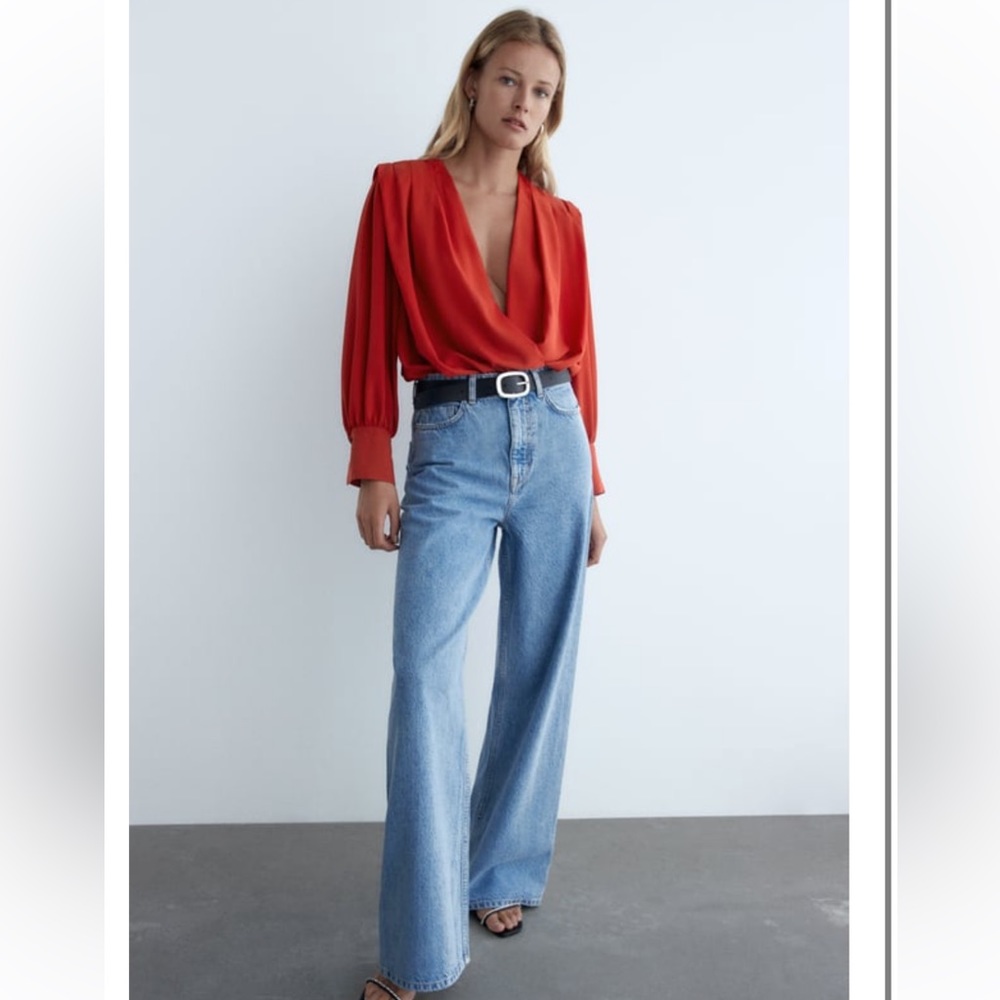 Zara Red Bodysuit